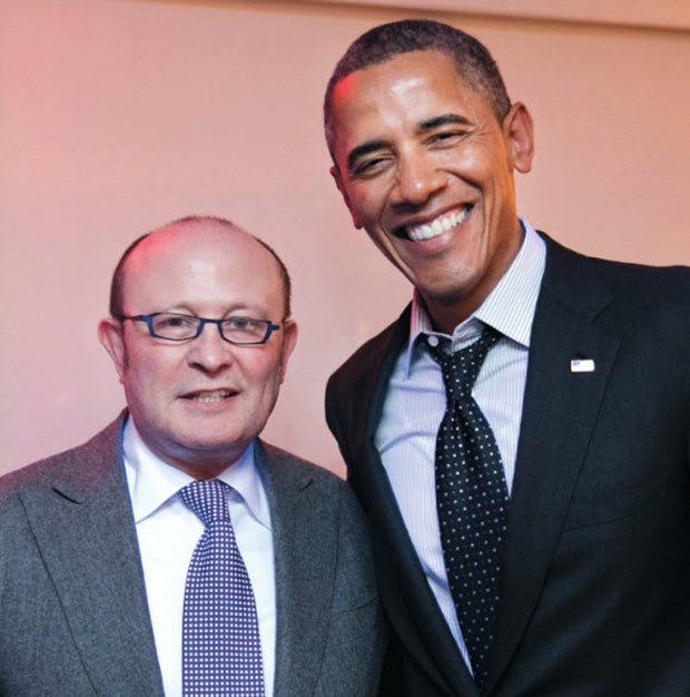 Franco Nuschese and former President Barrack Obama